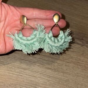 Spartina 449 Seafoam Fringe Earrings